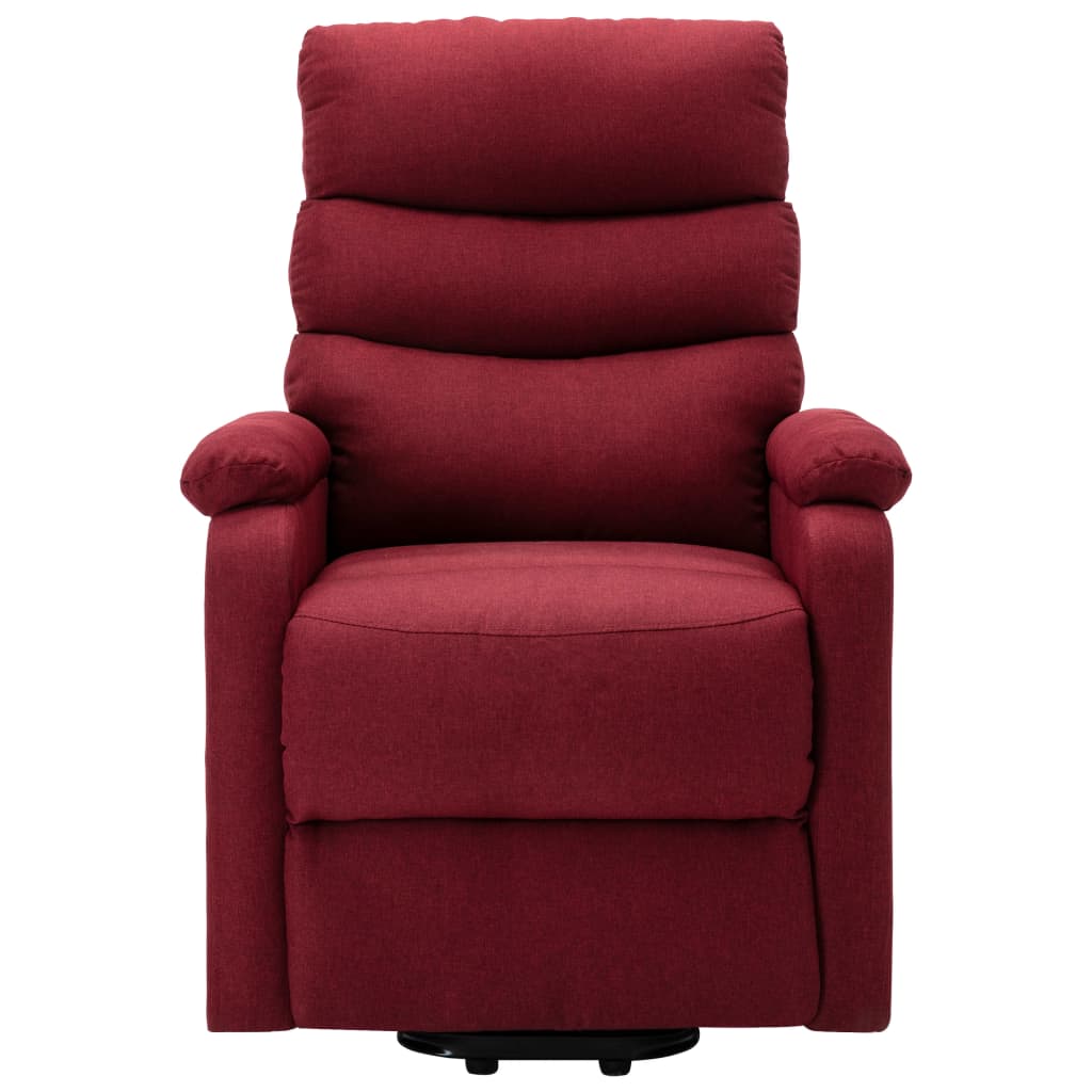 vidaXL Fotoliu cu ridicare, roșu vin, material textil vidaXL Fotoliu cu ridicare, roșu vin, material textil