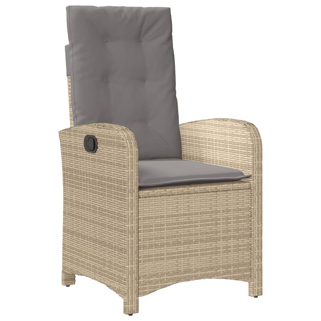 vidaXL Set mobilier pentru grădină, 7 piese, cu perne, bej, poliratan vidaXL Set mobilier pentru grădină, 7 piese, cu perne, bej, poliratan