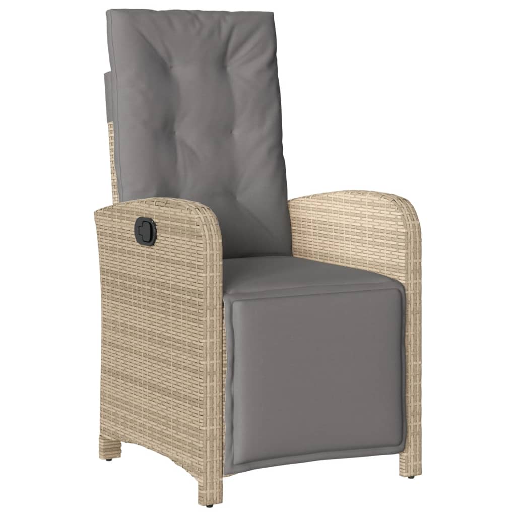 vidaXL Set mobilier pentru grădină, 7 piese, cu perne, bej, poliratan vidaXL Set mobilier pentru grădină, 7 piese, cu perne, bej, poliratan