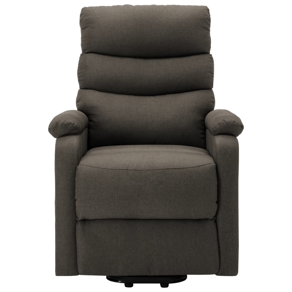 vidaXL Fotoliu cu ridicare, gri taupe, material textil vidaXL Fotoliu cu ridicare, gri taupe, material textil