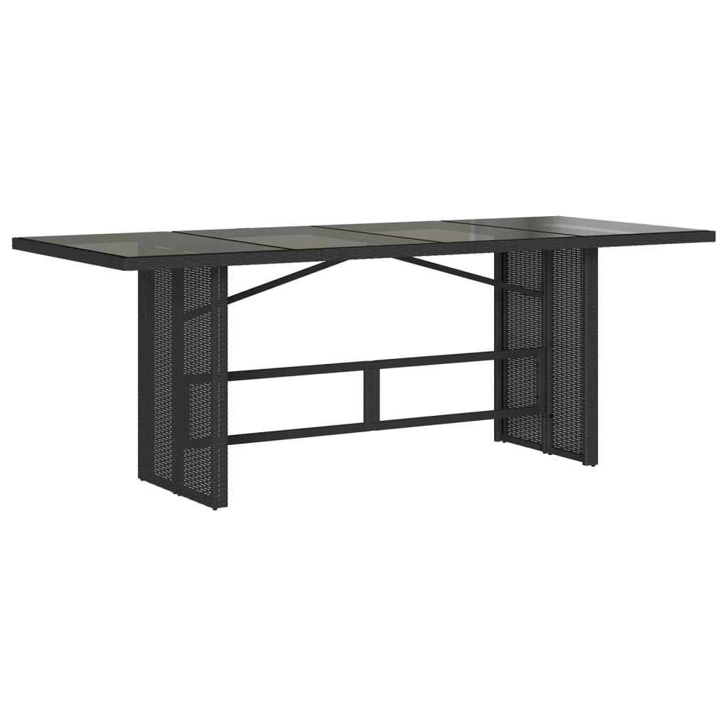 vidaXL Set mobilier de grădină cu perne, 9 piese, negru, poliratan vidaXL Set mobilier de grădină cu perne, 9 piese, negru, poliratan