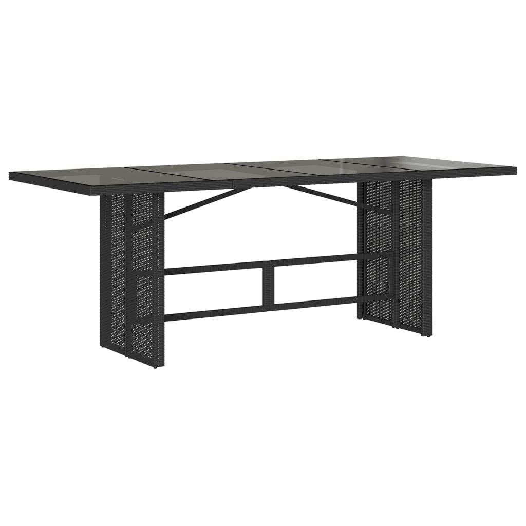 vidaXL Set mobilier de grădină cu perne, 9 piese, negru, poliratan vidaXL Set mobilier de grădină cu perne, 9 piese, negru, poliratan