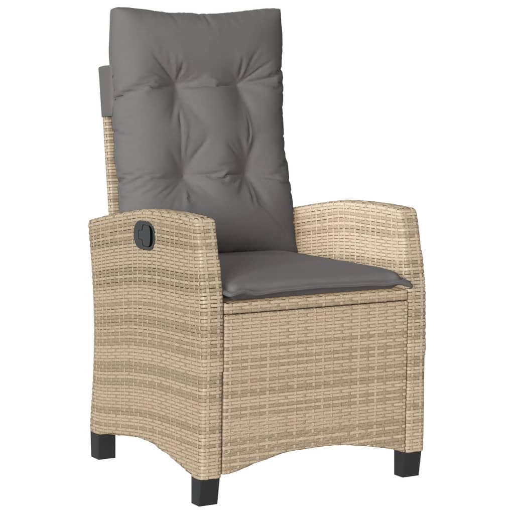 vidaXL Set mobilier pentru grădină, 5 piese, cu perne, bej, poliratan vidaXL Set mobilier pentru grădină, 5 piese, cu perne, bej, poliratan