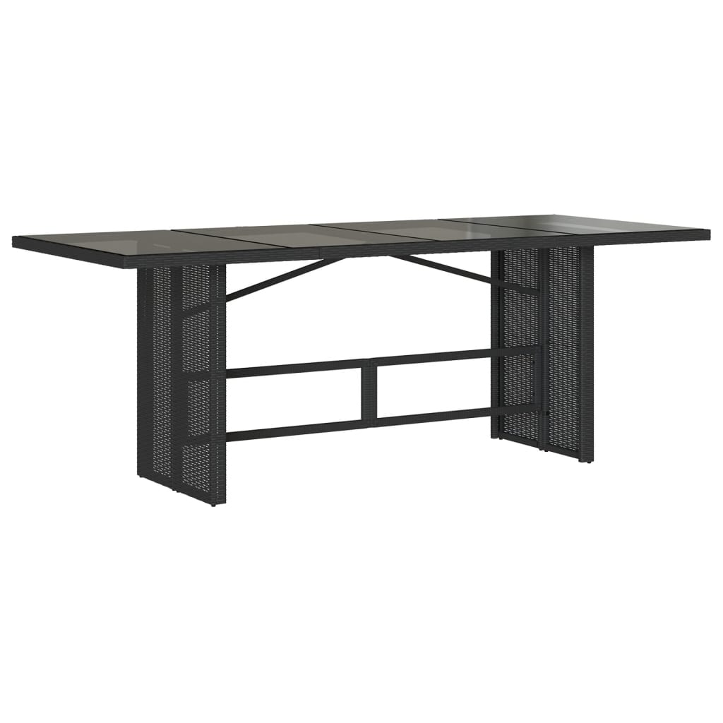 vidaXL Set mobilier de grădină cu perne, 9 piese, negru, poliratan vidaXL Set mobilier de grădină cu perne, 9 piese, negru, poliratan
