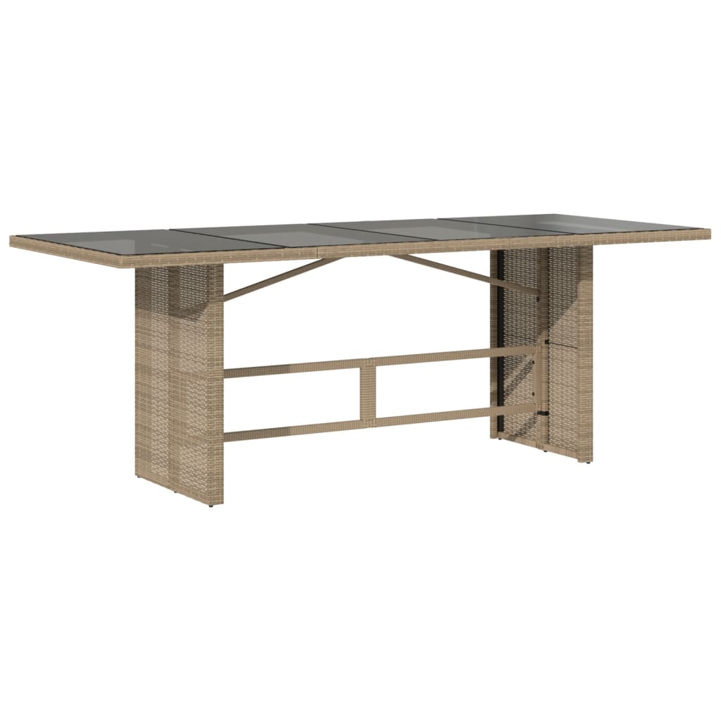 vidaXL Set mobilier pentru grădină, 7 piese, cu perne, bej, poliratan vidaXL Set mobilier pentru grădină, 7 piese, cu perne, bej, poliratan