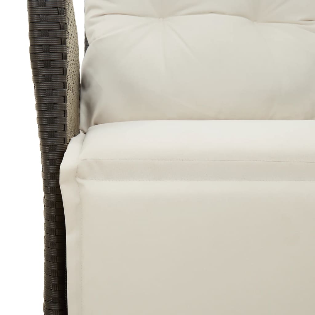 vidaXL Set mobilier de grădină cu perne, 9 piese, negru, poliratan vidaXL Set mobilier de grădină cu perne, 9 piese, negru, poliratan