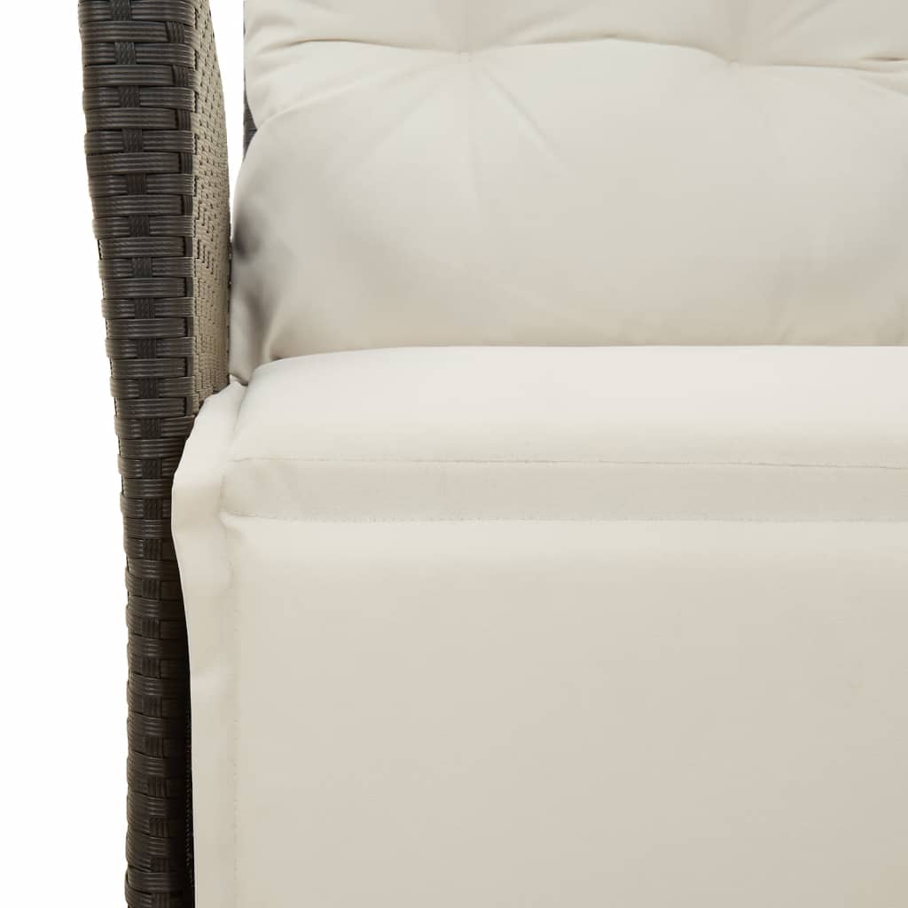 vidaXL Set mobilier de grădină cu perne, 9 piese, negru, poliratan vidaXL Set mobilier de grădină cu perne, 9 piese, negru, poliratan