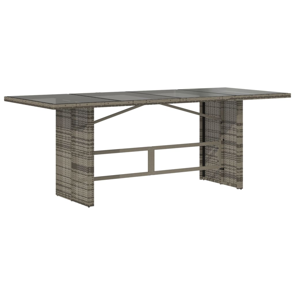 vidaXL Set mobilier grădină cu perne, 9 piese, gri, poliratan vidaXL Set mobilier grădină cu perne, 9 piese, gri, poliratan