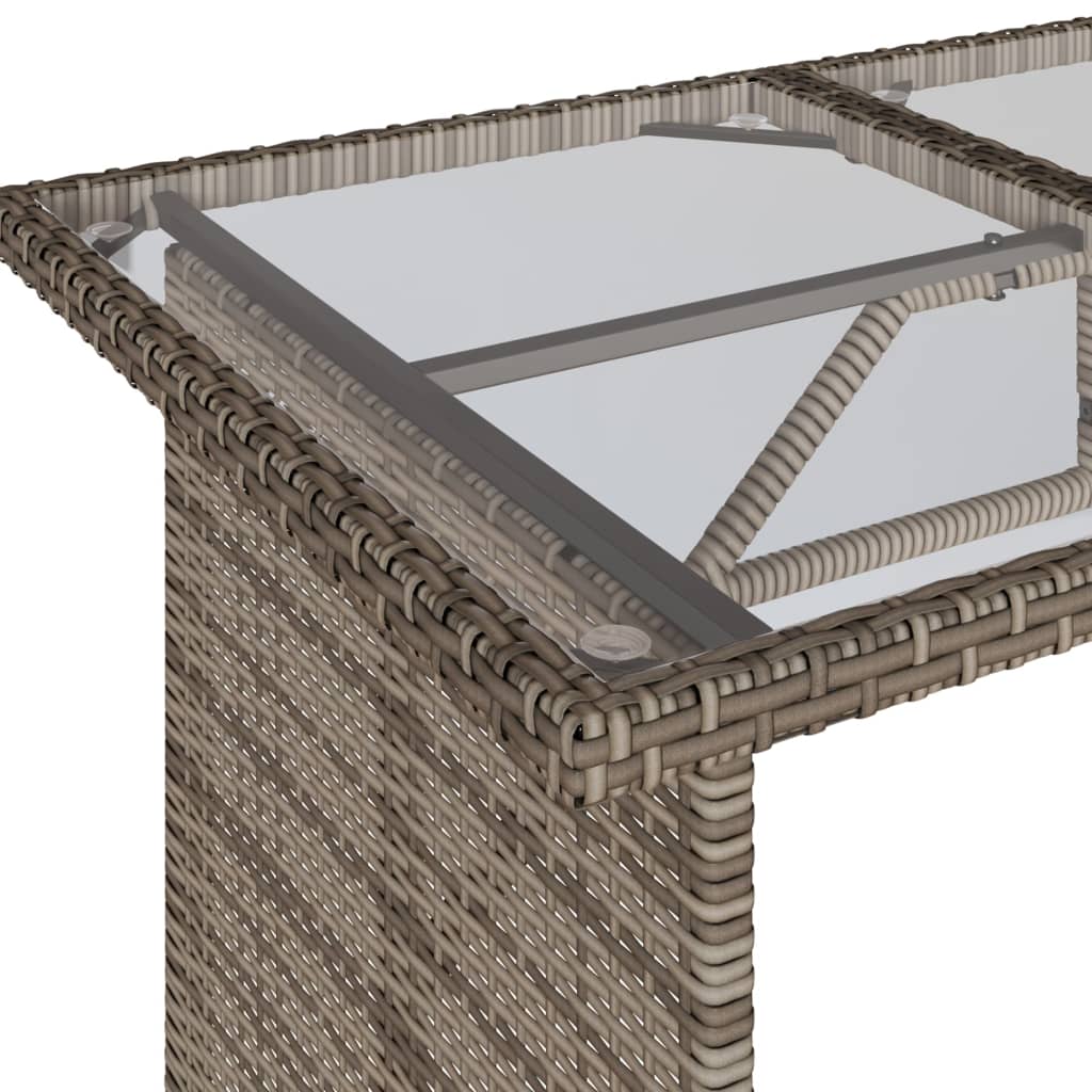 vidaXL Set mobilier grădină cu perne, 6 piese, gri, poliratan vidaXL Set mobilier grădină cu perne, 6 piese, gri, poliratan