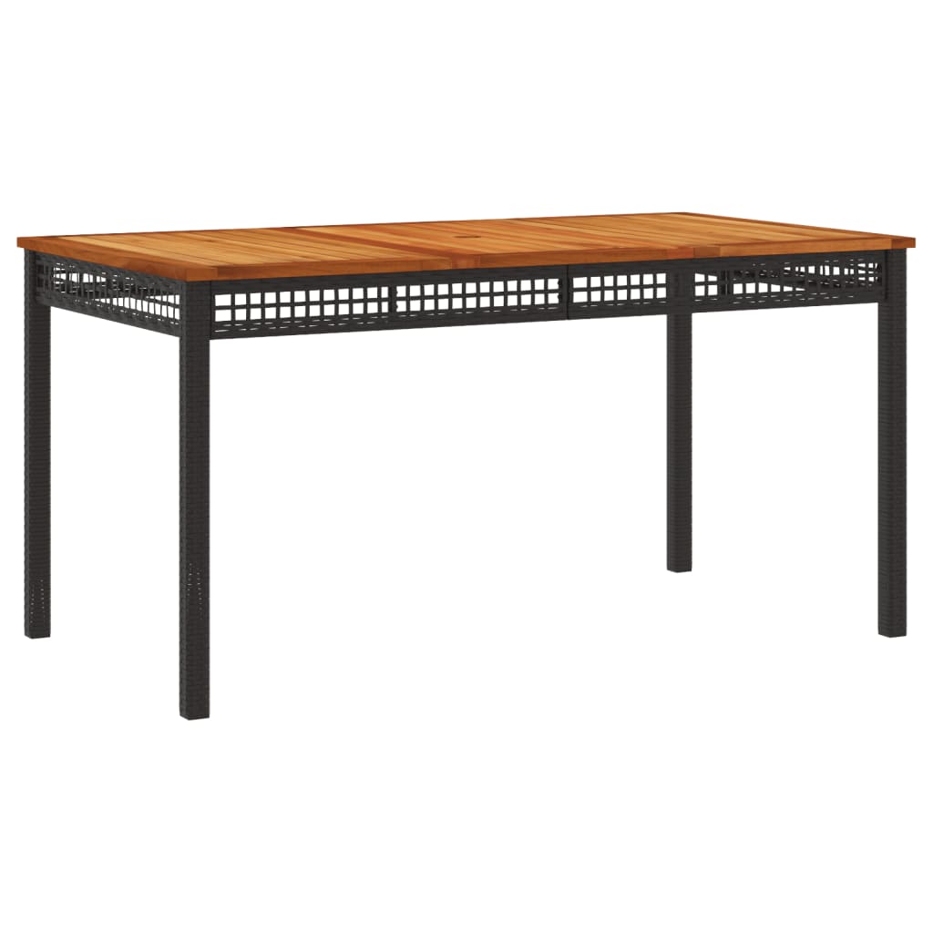 vidaXL Set mobilier de grădină cu perne, 7 piese, negru, poliratan vidaXL Set mobilier de grădină cu perne, 7 piese, negru, poliratan