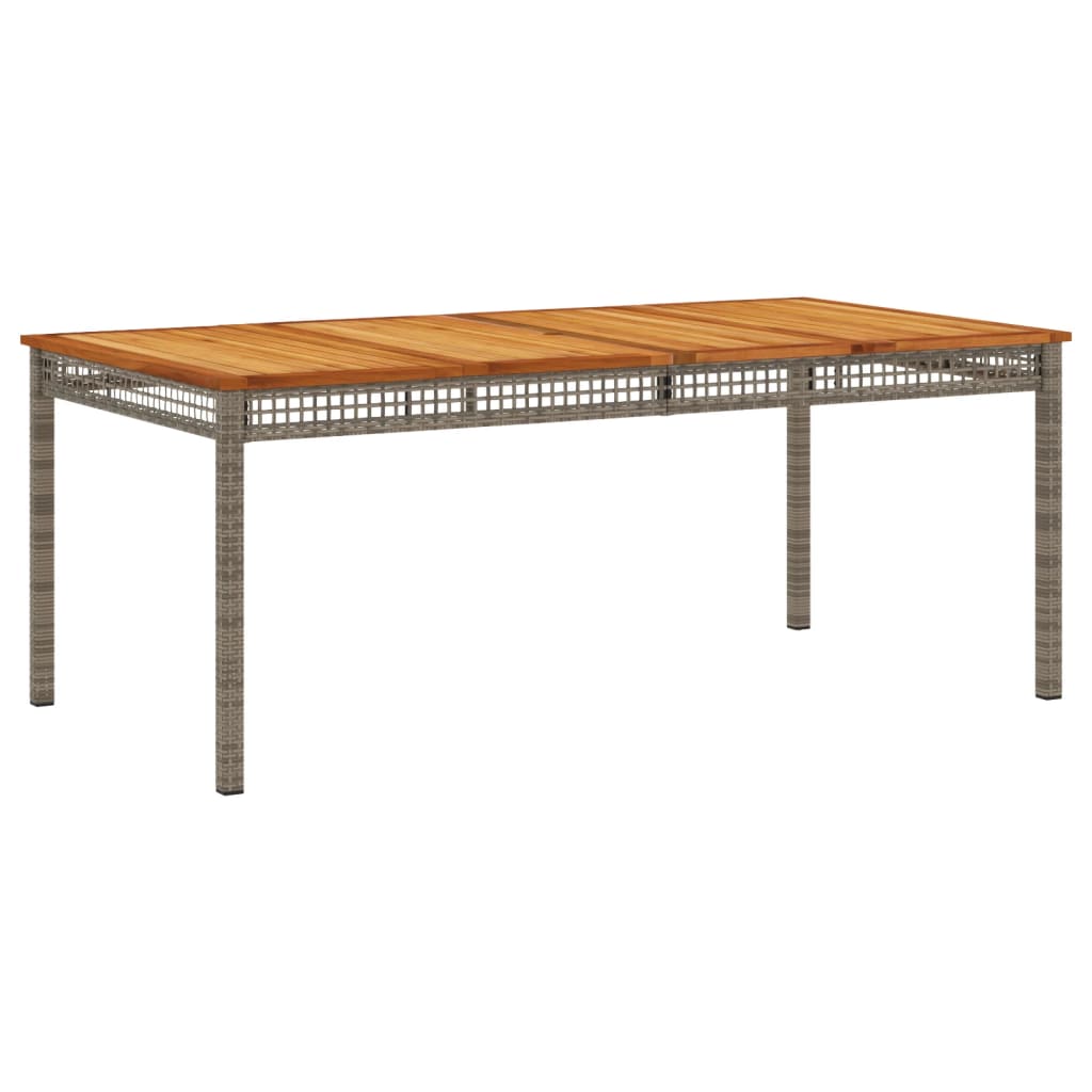 vidaXL Set mobilier grădină cu perne, 9 piese, gri, poliratan vidaXL Set mobilier grădină cu perne, 9 piese, gri, poliratan