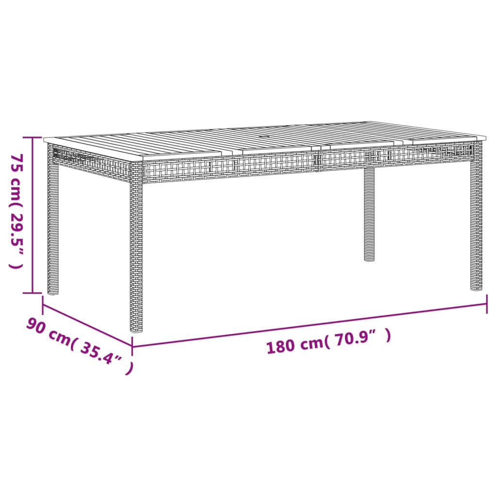 vidaXL Set mobilier grădină cu perne, 9 piese, gri, poliratan vidaXL Set mobilier grădină cu perne, 9 piese, gri, poliratan