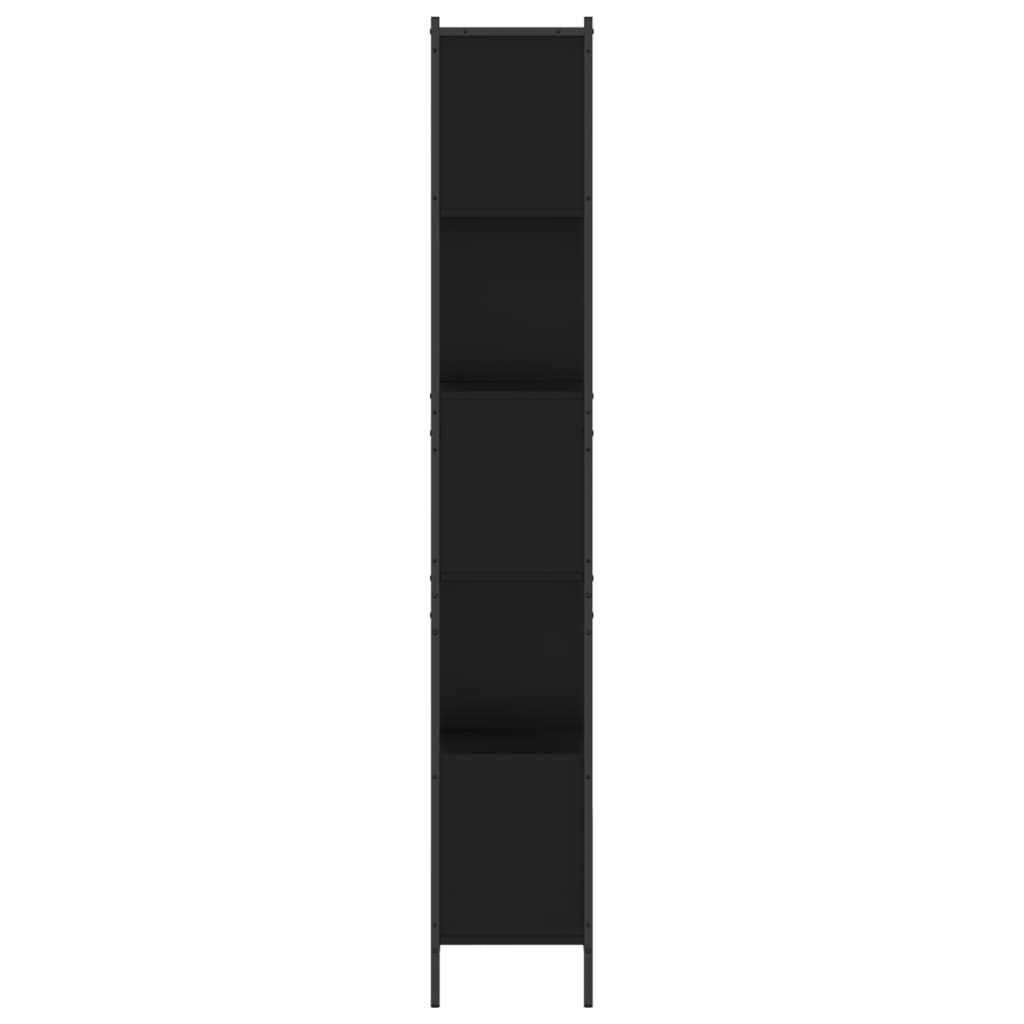 vidaXL Bibliotecă, negru, 72x28x172 cm, lemn prelucrat vidaXL Bibliotecă, negru, 72x28x172 cm, lemn prelucrat
