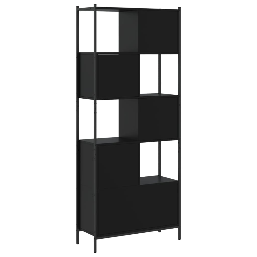 vidaXL Bibliotecă, negru, 72x28x172 cm, lemn prelucrat vidaXL Bibliotecă, negru, 72x28x172 cm, lemn prelucrat