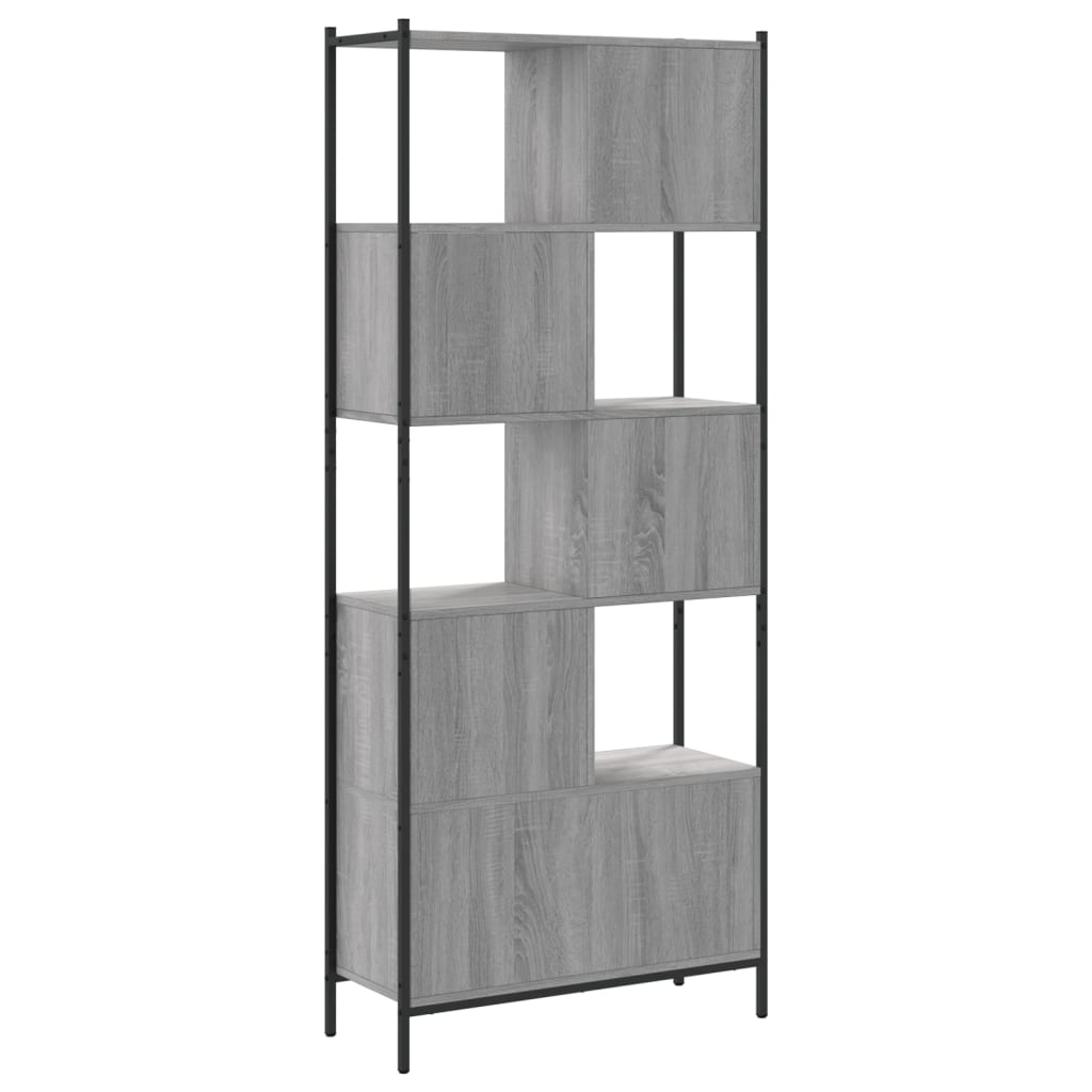 vidaXL Bibliotecă, gri sonoma, 72x28x172 cm, lemn prelucrat vidaXL Bibliotecă, gri sonoma, 72x28x172 cm, lemn prelucrat