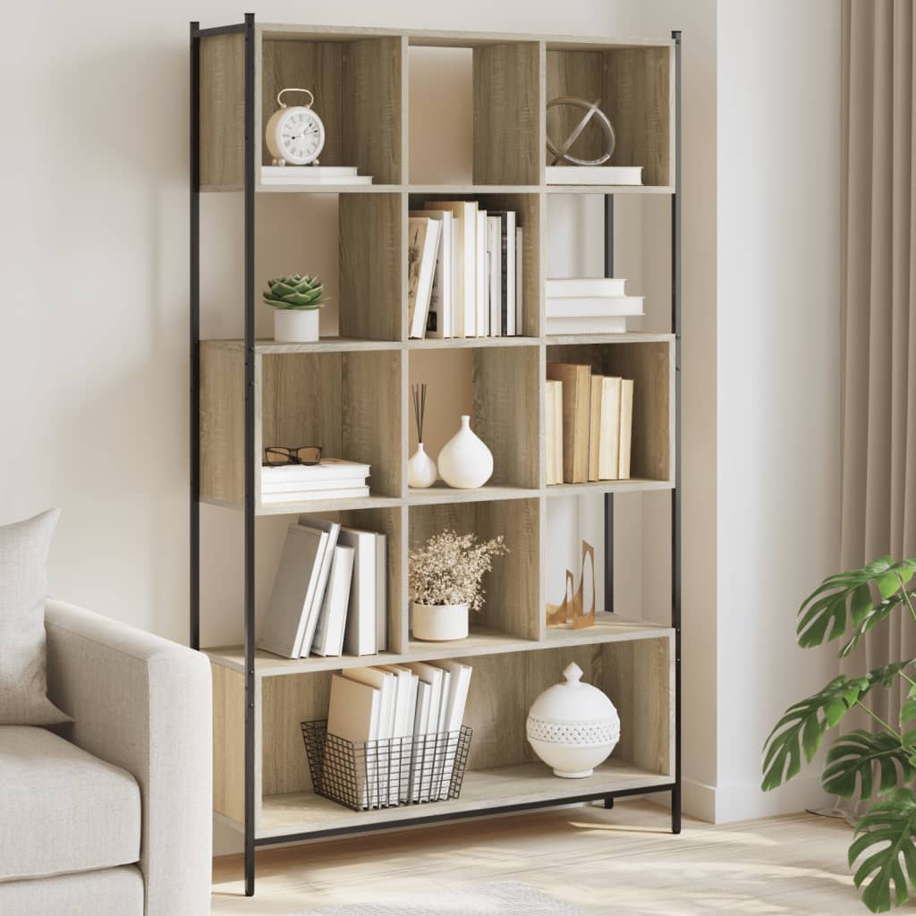 vidaXL Bibliotecă, stejar sonoma, 102x28x172 cm, lemn prelucrat vidaXL Bibliotecă, stejar sonoma, 102x28x172 cm, lemn prelucrat