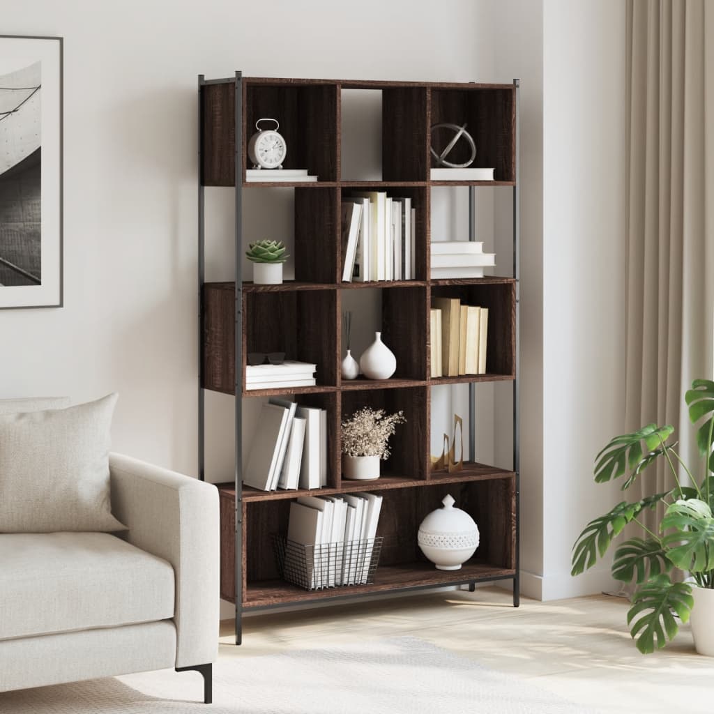 vidaXL Bibliotecă, stejar maro, 102x28x172 cm, lemn prelucrat