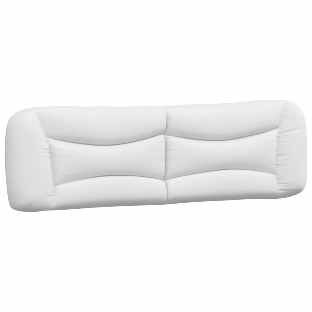 vidaXL Cadru de pat cu lumini LED, alb, 180x200 cm, piele ecologică vidaXL Cadru de pat cu lumini LED, alb, 180x200 cm, piele ecologică