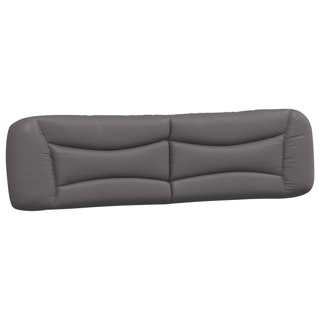 vidaXL Cadru de pat cu lumini LED, gri, 200x200 cm, piele ecologică vidaXL Cadru de pat cu lumini LED, gri, 200x200 cm, piele ecologică