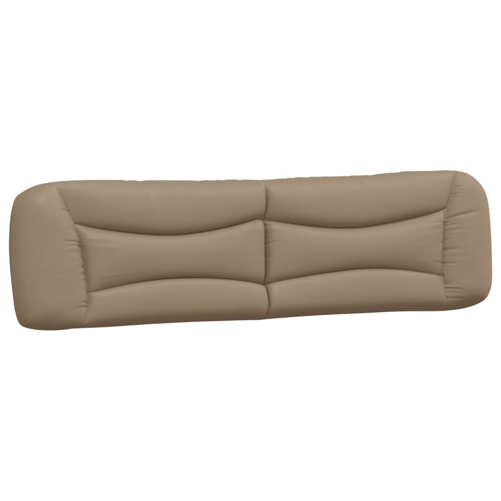 vidaXL Cadru de pat lumini LED, cappuccino, 200x200 cm piele ecologică vidaXL Cadru de pat lumini LED, cappuccino, 200x200 cm piele ecologică