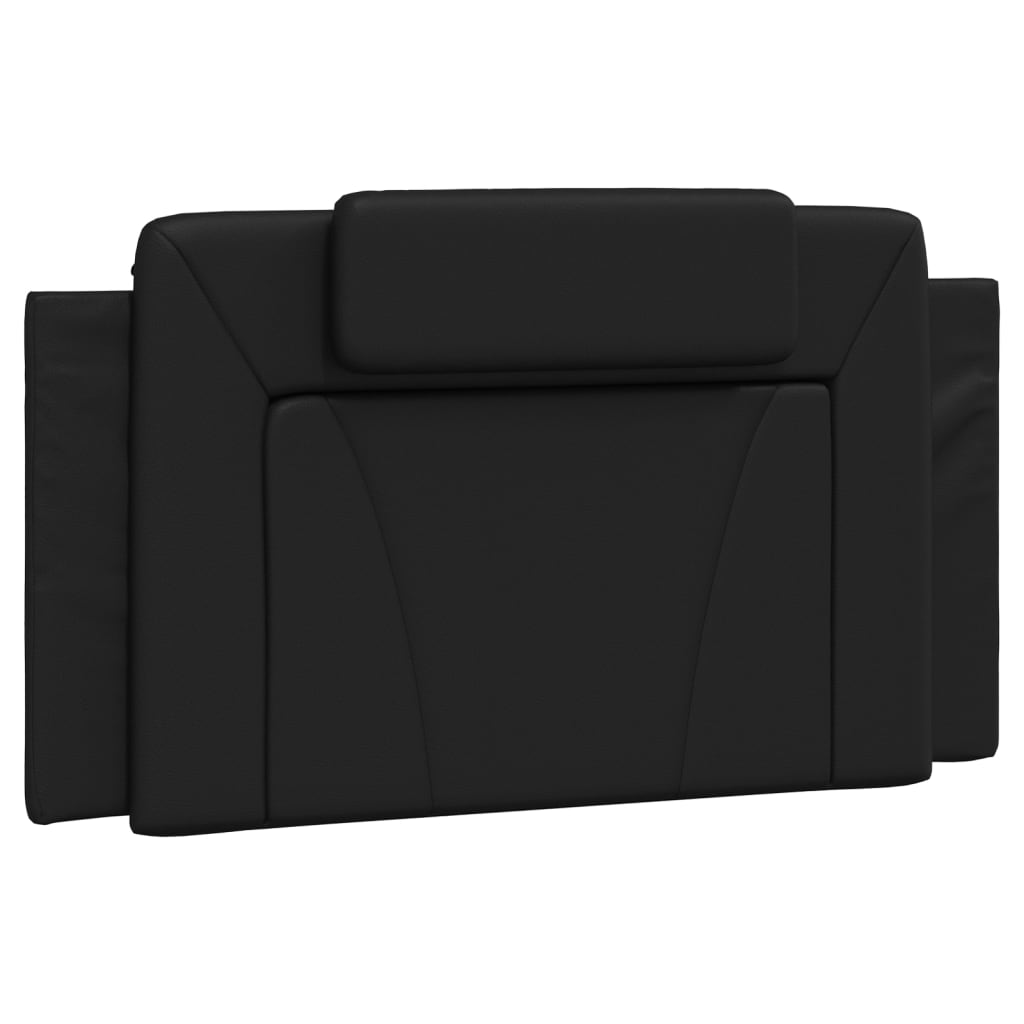 vidaXL Cadru de pat cu lumini LED, negru, 100x200 cm, piele ecologică vidaXL Cadru de pat cu lumini LED, negru, 100x200 cm, piele ecologică