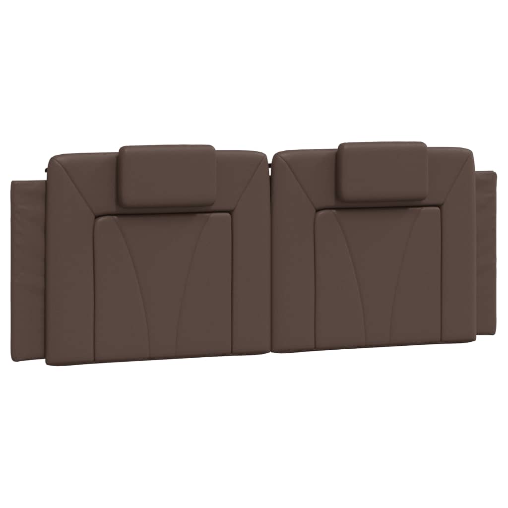 vidaXL Cadru de pat cu lumini LED, maro, 120x200 cm, piele ecologică vidaXL Cadru de pat cu lumini LED, maro, 120x200 cm, piele ecologică