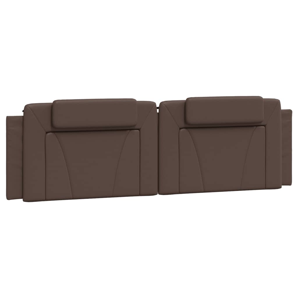 vidaXL Cadru de pat cu lumini LED, maro, 180x200 cm, piele ecologică vidaXL Cadru de pat cu lumini LED, maro, 180x200 cm, piele ecologică