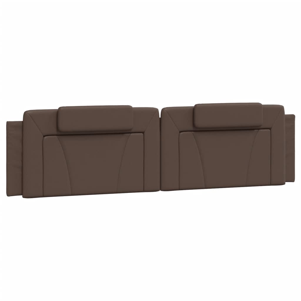 vidaXL Cadru de pat cu lumini LED, maro, 200x200 cm, piele ecologică vidaXL Cadru de pat cu lumini LED, maro, 200x200 cm, piele ecologică