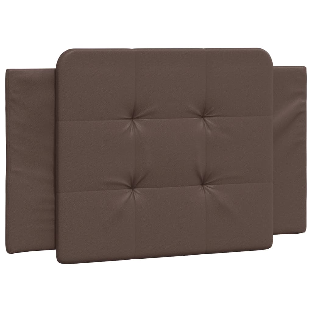 vidaXL Cadru de pat cu lumini LED, maro, 90x190 cm, piele ecologică vidaXL Cadru de pat cu lumini LED, maro, 90x190 cm, piele ecologică