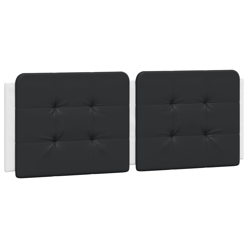 vidaXL Cadru de pat cu LED, alb și negru, 120x200 cm, piele ecologică vidaXL Cadru de pat cu LED, alb și negru, 120x200 cm, piele ecologică