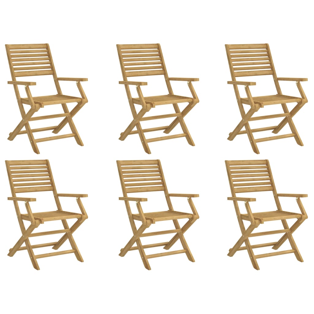 vidaXL Scaune grădină pliante 6 buc 54,5x61,5x86,5cm lemn masiv acacia vidaXL Scaune grădină pliante 6 buc 54,5x61,5x86,5cm lemn masiv acacia