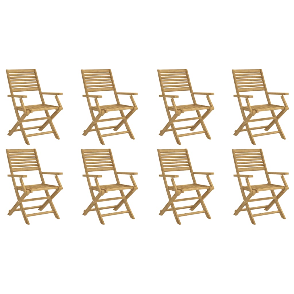 vidaXL Scaune grădină pliante 8 buc 54,5x61,5x86,5cm lemn masiv acacia vidaXL Scaune grădină pliante 8 buc 54,5x61,5x86,5cm lemn masiv acacia