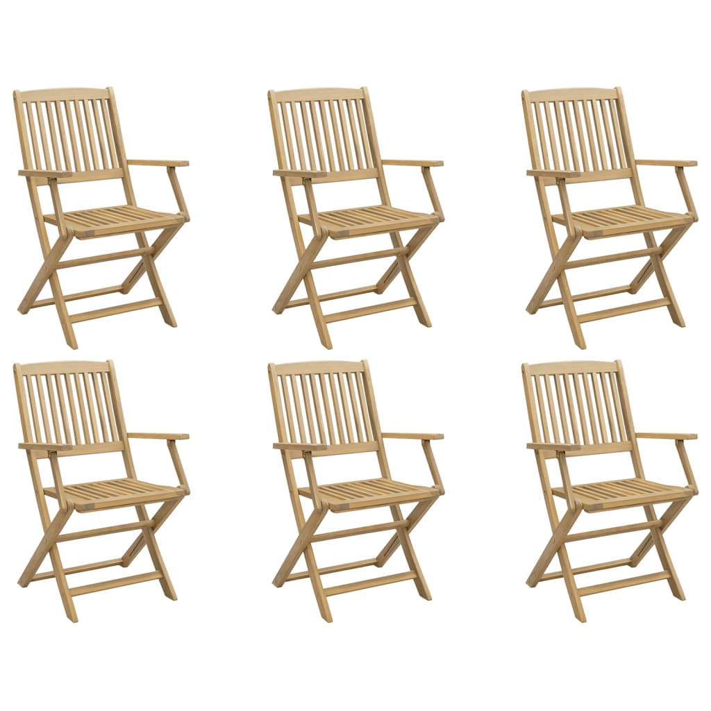 vidaXL Scaune grădină pliabile 6 buc. 54,5x58x90 cm lemn masiv acacia vidaXL Scaune grădină pliabile 6 buc. 54,5x58x90 cm lemn masiv acacia