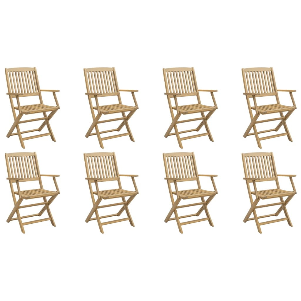 vidaXL Scaune grădină pliabile 8 buc. 54,5x58x90 cm lemn masiv acacia vidaXL Scaune grădină pliabile 8 buc. 54,5x58x90 cm lemn masiv acacia