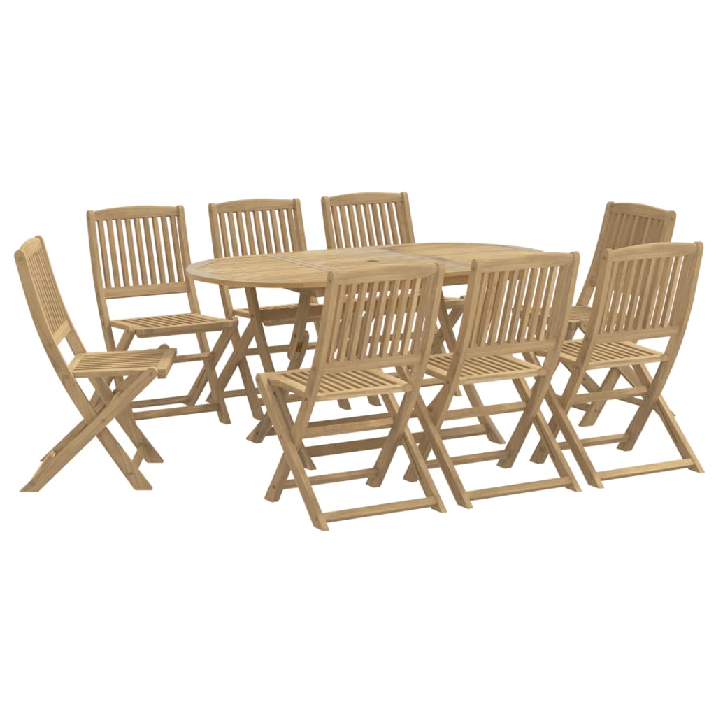vidaXL Set mobilier de grădină, 9 piese, lemn masiv de acacia vidaXL Set mobilier de grădină, 9 piese, lemn masiv de acacia