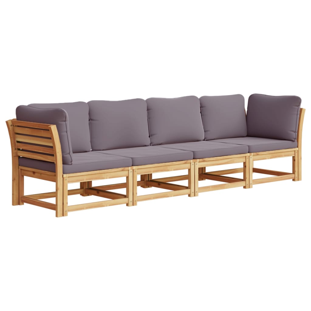 vidaXL Set mobilier de grădină cu perne, 4 piese, lemn masiv de acacia vidaXL Set mobilier de grădină cu perne, 4 piese, lemn masiv de acacia