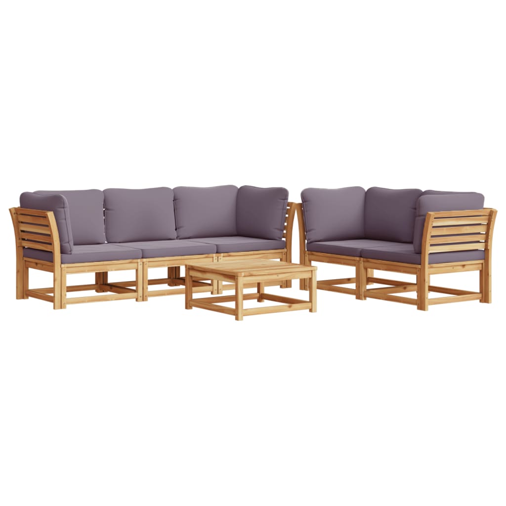 vidaXL Set mobilier grădină cu perne, 6 piese, lemn masiv acacia vidaXL Set mobilier grădină cu perne, 6 piese, lemn masiv acacia