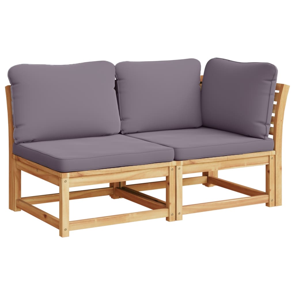 vidaXL Set mobilier grădină cu perne, 9 piese, lemn masiv acacia
