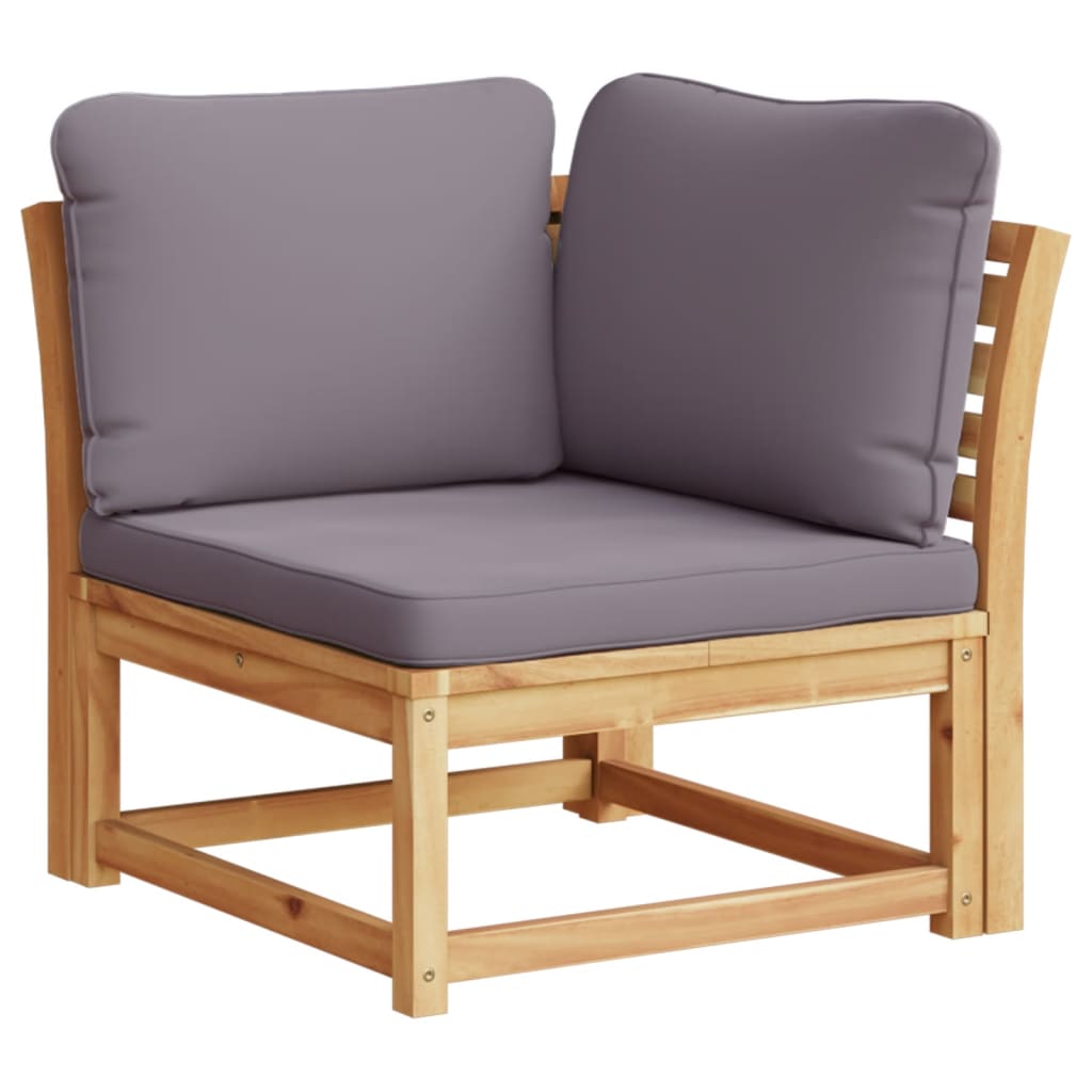 vidaXL Set mobilier grădină cu perne, 7 piese, lemn masiv acacia