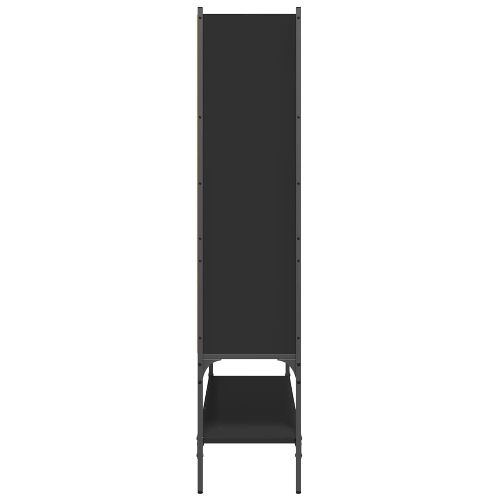 vidaXL Bibliotecă, negru, 102x30x141,5 cm, lemn prelucrat vidaXL Bibliotecă, negru, 102x30x141,5 cm, lemn prelucrat