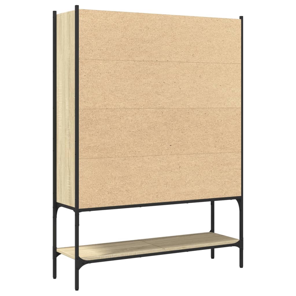 vidaXL Bibliotecă, stejar sonoma, 102x30x141,5 cm, lemn prelucrat vidaXL Bibliotecă, stejar sonoma, 102x30x141,5 cm, lemn prelucrat