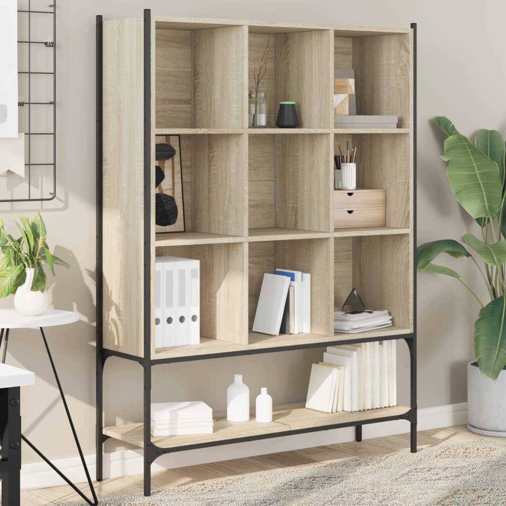 vidaXL Bibliotecă, stejar sonoma, 102x30x141,5 cm, lemn prelucrat vidaXL Bibliotecă, stejar sonoma, 102x30x141,5 cm, lemn prelucrat