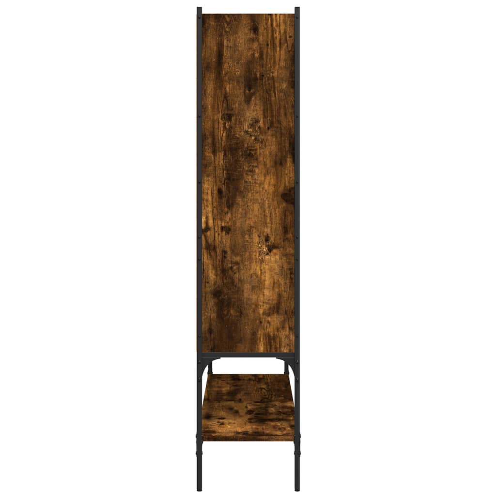 vidaXL Bibliotecă, stejar fumuriu, 102x30x141,5 cm, lemn prelucrat vidaXL Bibliotecă, stejar fumuriu, 102x30x141,5 cm, lemn prelucrat