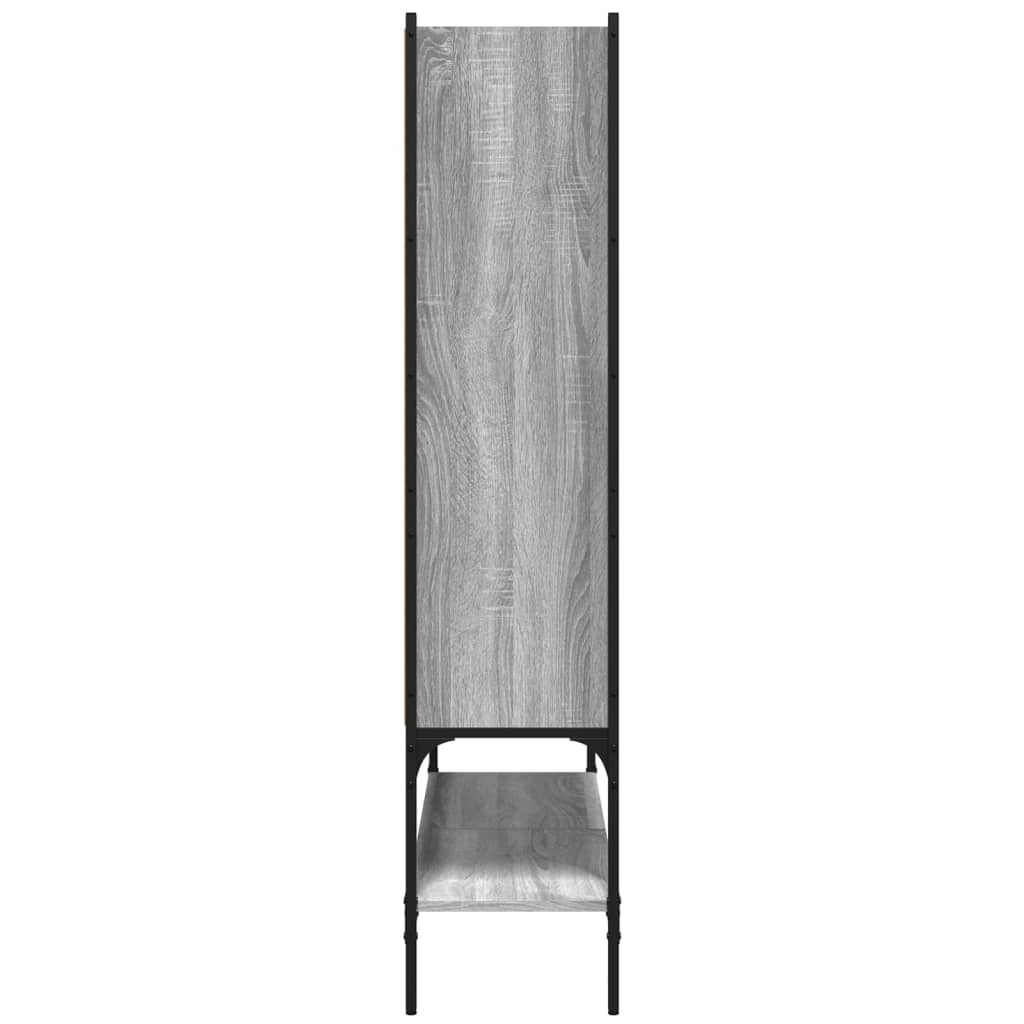 vidaXL Bibliotecă, gri sonoma, 102x30x141,5 cm, lemn prelucrat vidaXL Bibliotecă, gri sonoma, 102x30x141,5 cm, lemn prelucrat