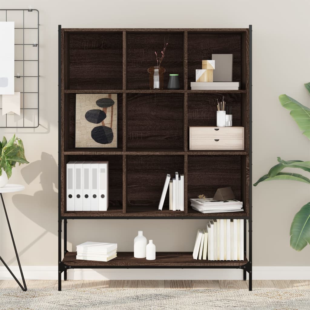 vidaXL Bibliotecă, stejar maro, 102x30x141,5 cm, lemn prelucrat