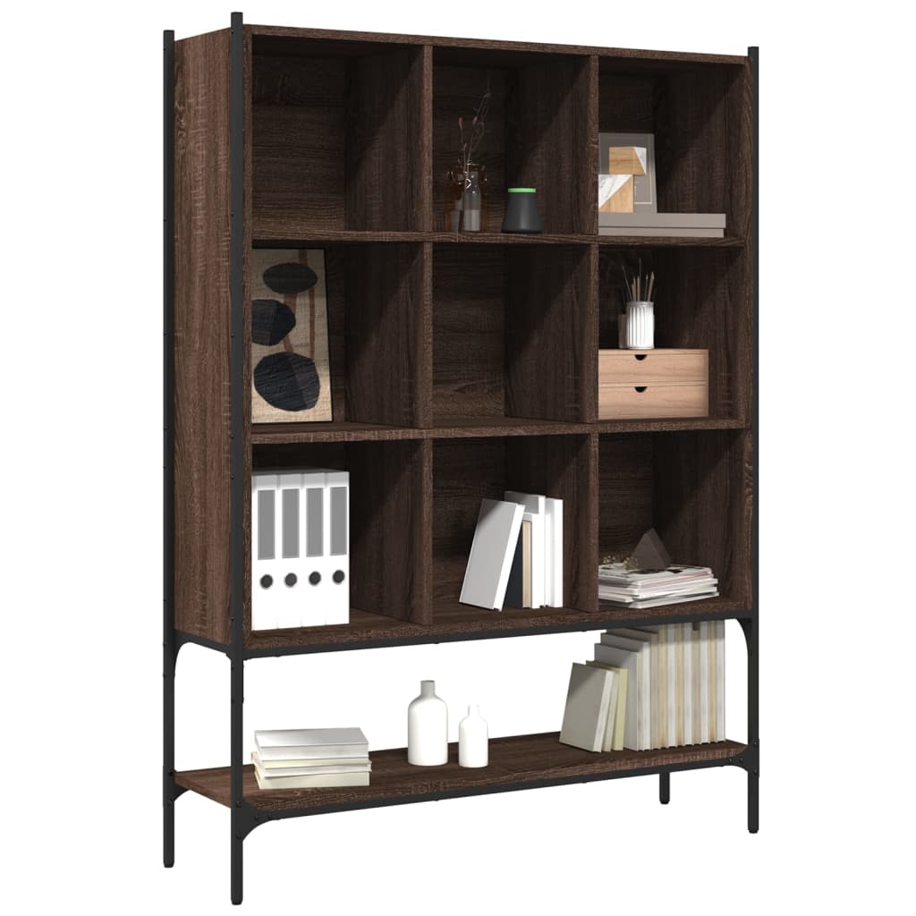 vidaXL Bibliotecă, stejar maro, 102x30x141,5 cm, lemn prelucrat