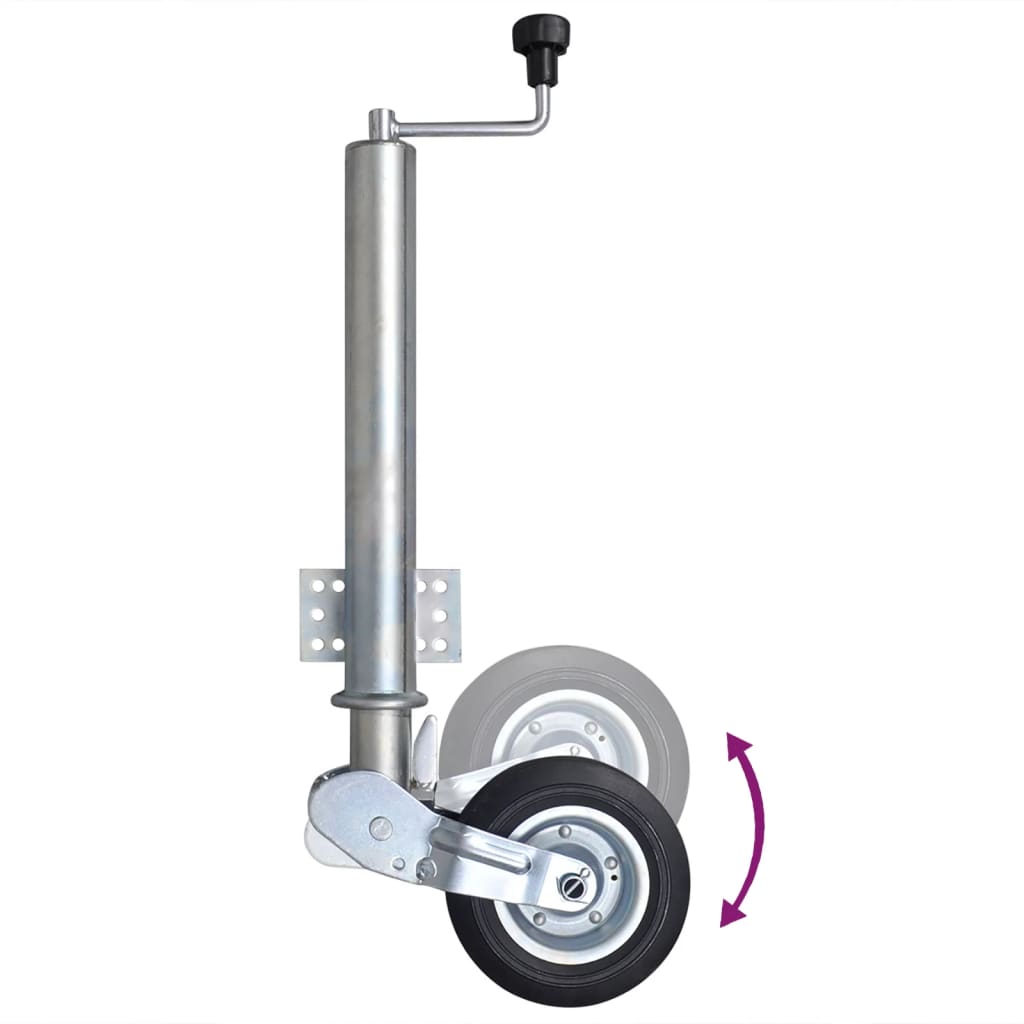 vidaXL Roată de manevră remorcă, 60 mm, cu pene de roată vidaXL Roată de manevră remorcă, 60 mm, cu pene de roată