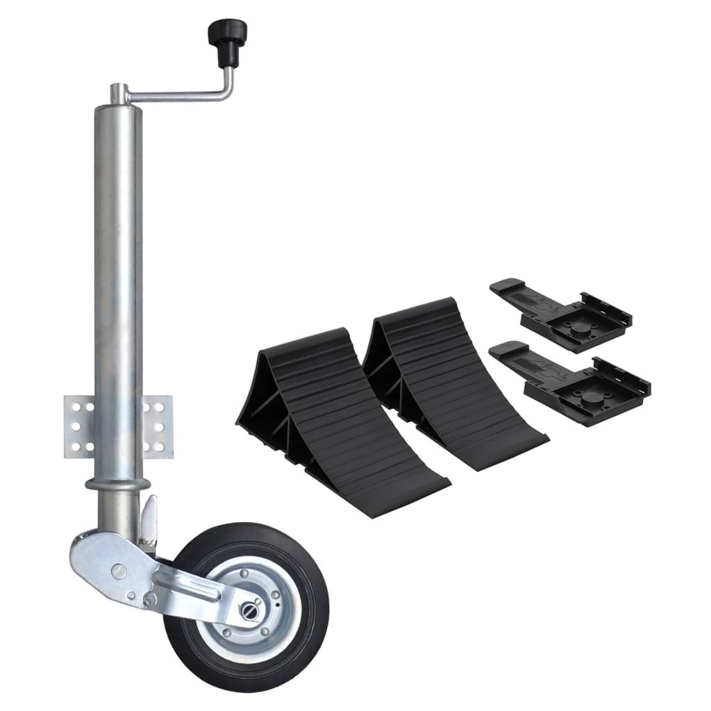 vidaXL Roată de manevră remorcă, 60 mm, cu pene de roată vidaXL Roată de manevră remorcă, 60 mm, cu pene de roată