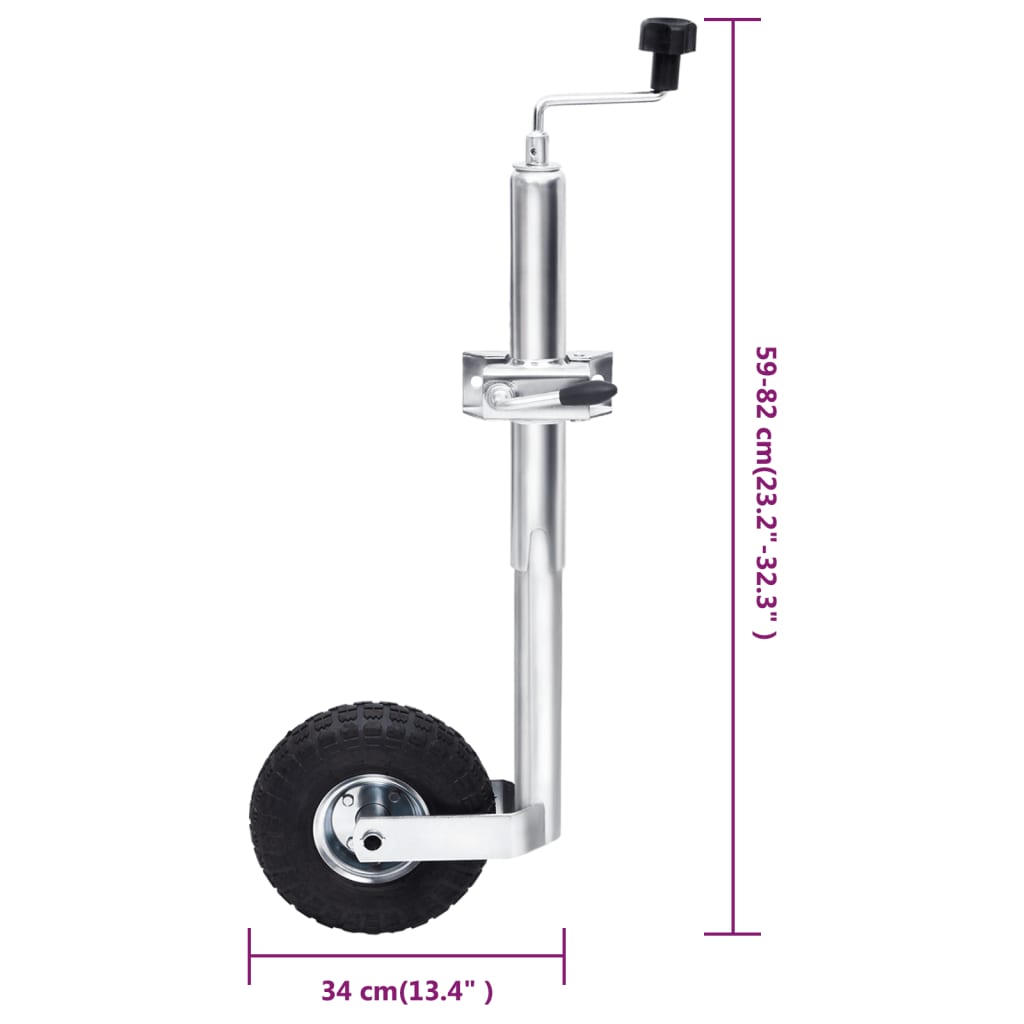 vidaXL Roată manevră 48 mm 2 tub susținere/3 cleme despicate vidaXL Roată manevră 48 mm 2 tub susținere/3 cleme despicate