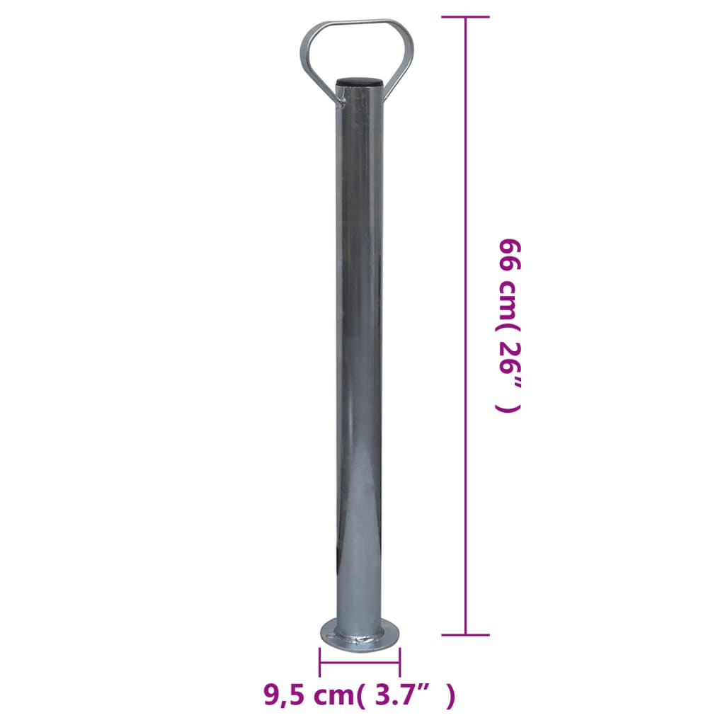 vidaXL Roată manevră 48 mm 2 tub susținere/3 cleme despicate vidaXL Roată manevră 48 mm 2 tub susținere/3 cleme despicate